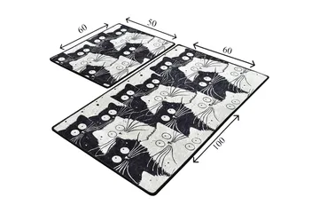 Niyanna Badrumsmatta 2-pack - Flerfärgad - Textil & mattor - Badrumstextil