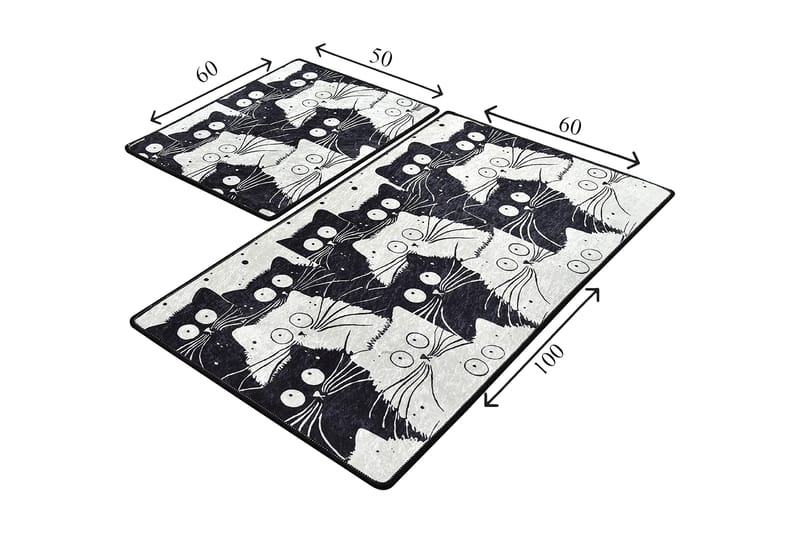 Niyanna Badrumsmatta 2-pack - Flerfärgad - Textil & mattor - Badrumstextil