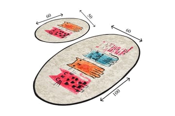 Niyanna Badrumsmatta 2-pack - Flerfärgad - Textil & mattor - Badrumstextil