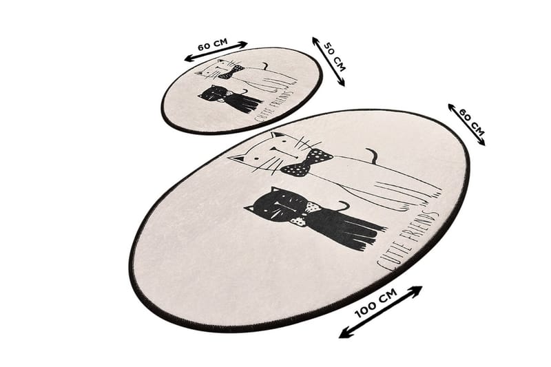 Niyanna Badrumsmatta 2-pack - Flerfärgad - Textil & mattor - Badrumstextil
