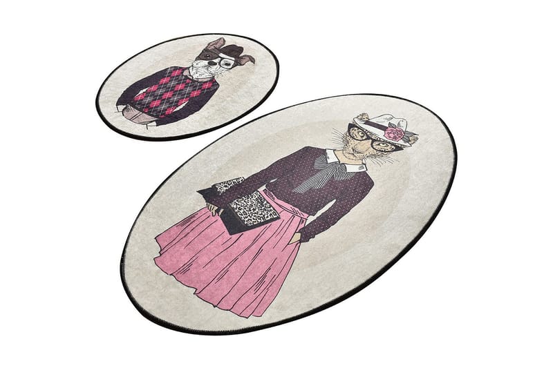 Niyanna Badrumsmatta 2-pack, Flerfärgad