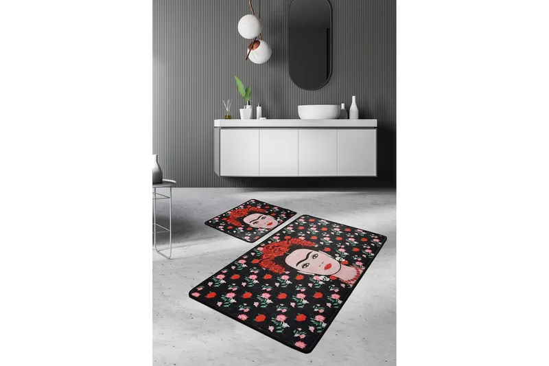 Niyanna Badrumsmatta 2-pack - Flerfärgad - Textil & mattor - Badrumstextil