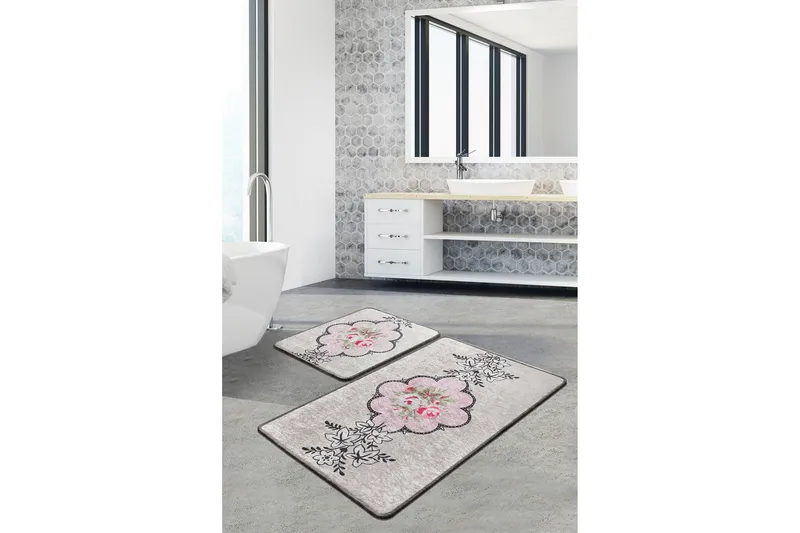 Niyanna Badrumsmatta 2-pack - Flerfärgad - Textil & mattor - Badrumstextil