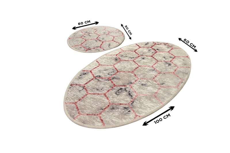 Niyanna Badrumsmatta 2-pack - Flerfärgad - Textil & mattor - Badrumstextil