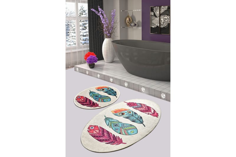 Niyanna Badrumsmatta 2-pack - Flerfärgad - Textil & mattor - Badrumstextil