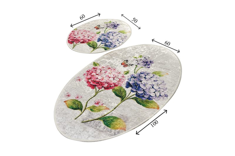 Niyanna Badrumsmatta 2-pack - Flerfärgad - Textil & mattor - Badrumstextil