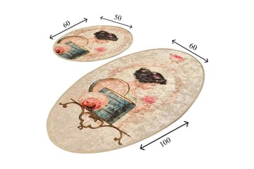 Niyanna Badrumsmatta 2-pack - Flerfärgad - Textil & mattor - Badrumstextil