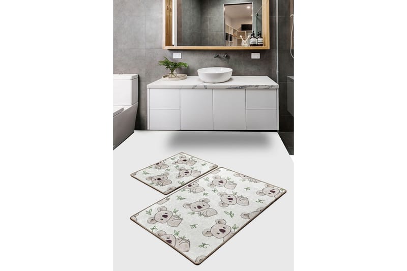 Niyanna Badrumsmatta 2-pack - Flerfärgad - Textil & mattor - Badrumstextil