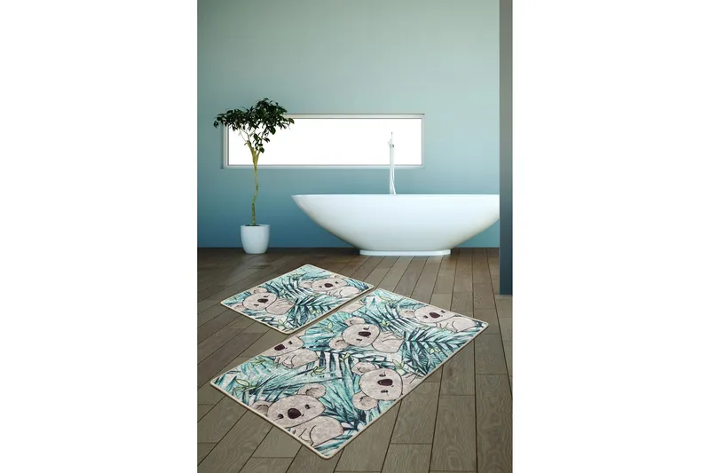 Niyanna Badrumsmatta 2-pack - Flerfärgad - Textil & mattor - Badrumstextil