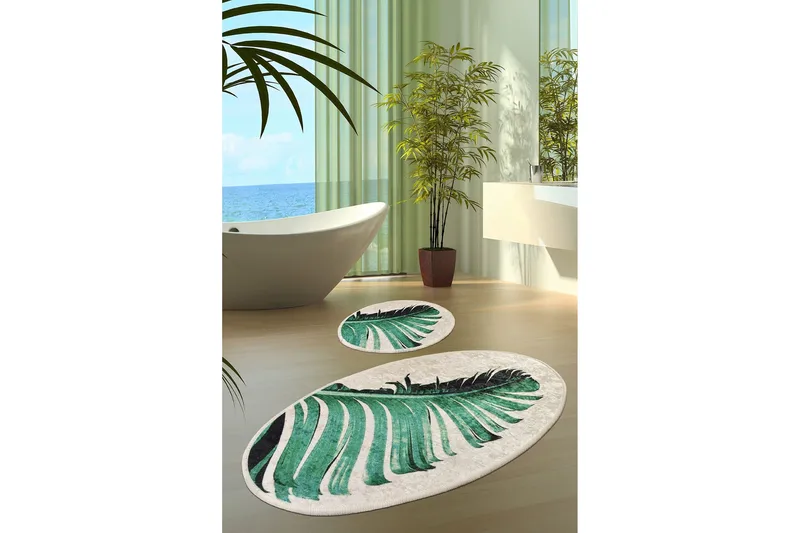 Niyanna Badrumsmatta 2-pack - Flerfärgad - Textil & mattor - Badrumstextil