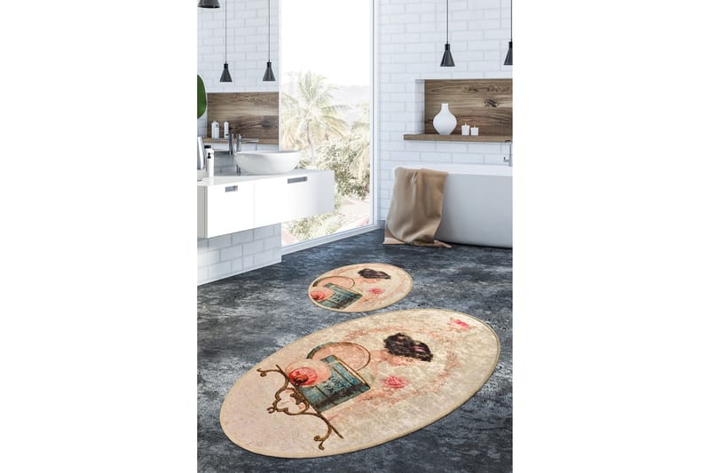 Niyanna Badrumsmatta 2-pack - Flerfärgad - Textil & mattor - Badrumstextil
