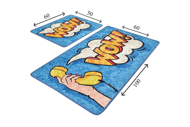 Niyanna Badrumsmatta 2-pack - Flerfärgad - Textil & mattor - Badrumstextil