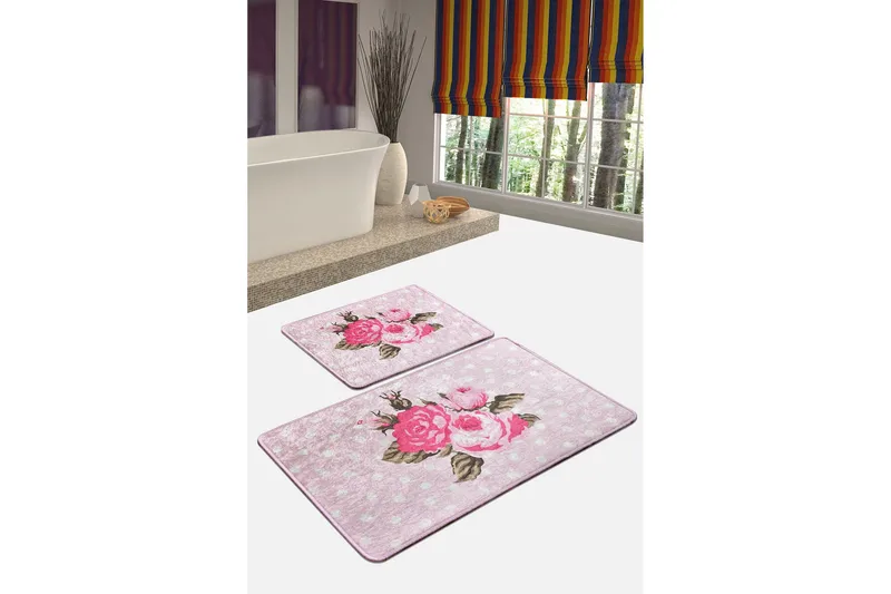 Niyanna Badrumsmatta 2-pack - Flerfärgad - Textil & mattor - Badrumstextil