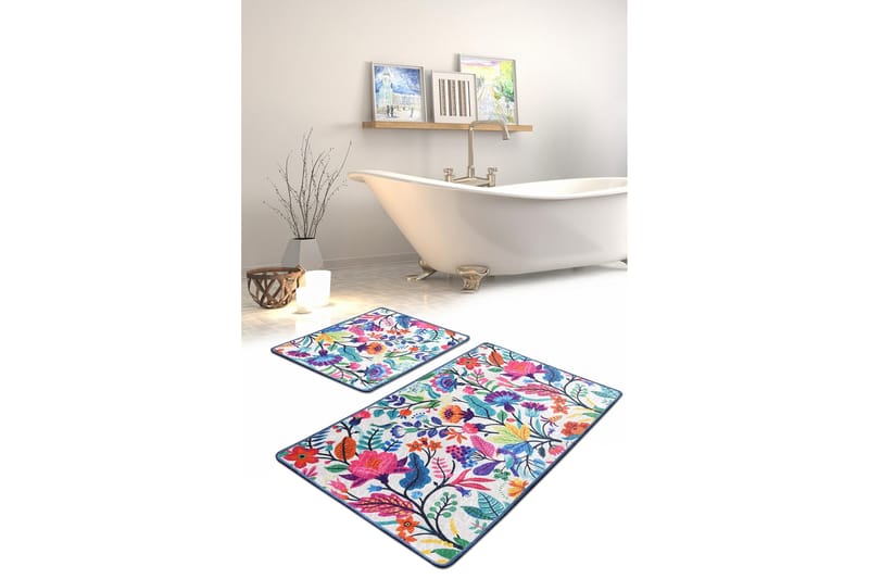 Niyanna Badrumsmatta 2-pack - Flerfärgad - Textil & mattor - Badrumstextil