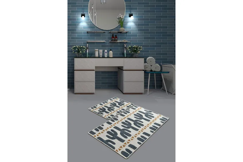 Niyanna Badrumsmatta 2-pack - Flerfärgad - Textil & mattor - Badrumstextil