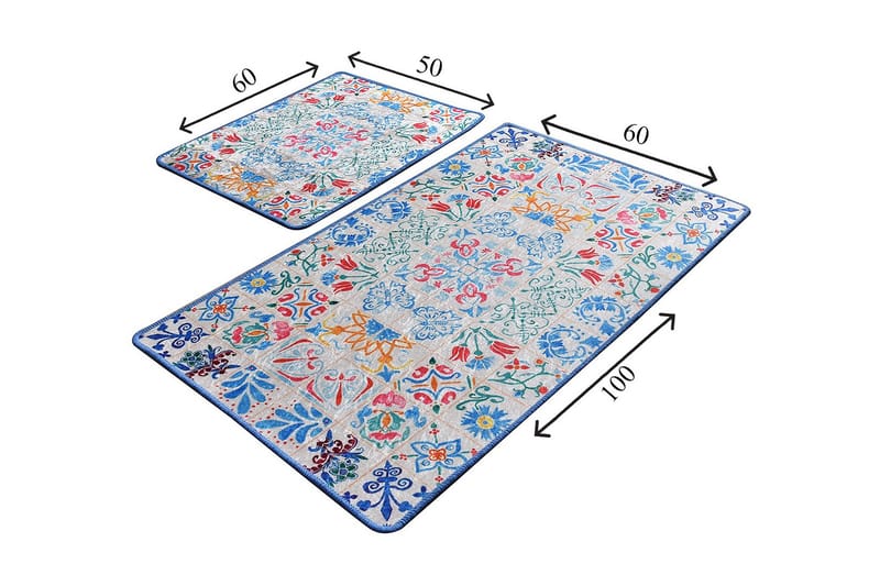 Niyanna Badrumsmatta 2-pack - Flerfärgad - Textil & mattor - Badrumstextil