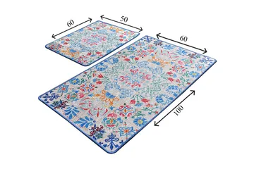 Niyanna Badrumsmatta 2-pack - Flerfärgad - Textil & mattor - Badrumstextil