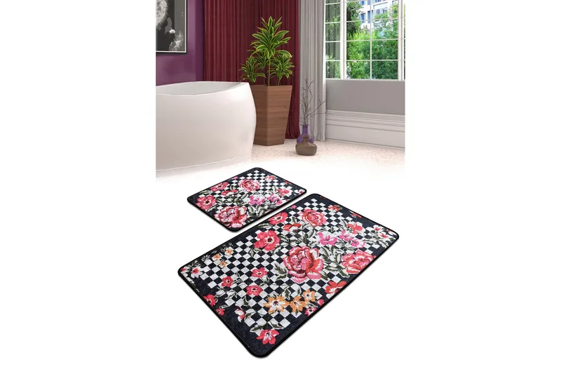 Niyanna Badrumsmatta 2-pack - Flerfärgad - Textil & mattor - Badrumstextil