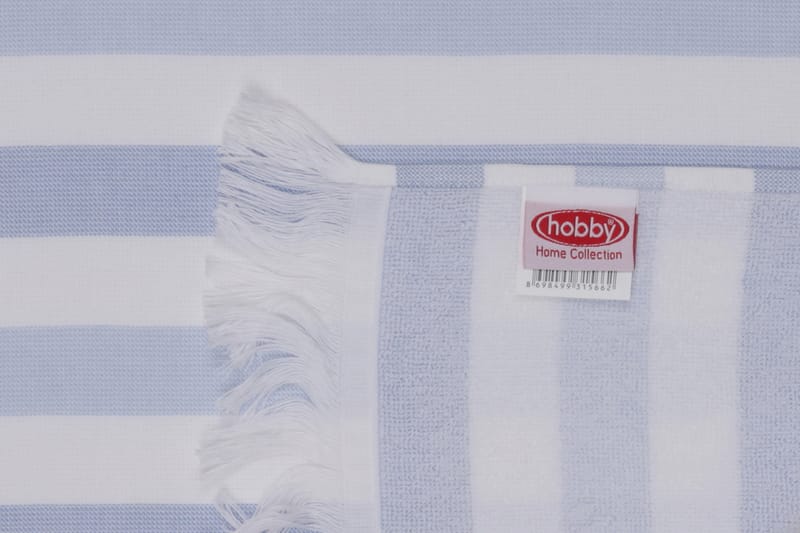 Strandhandduk Rhuddlan 2-pack - Blå/Vit - Textil & mattor - Badrumstextil