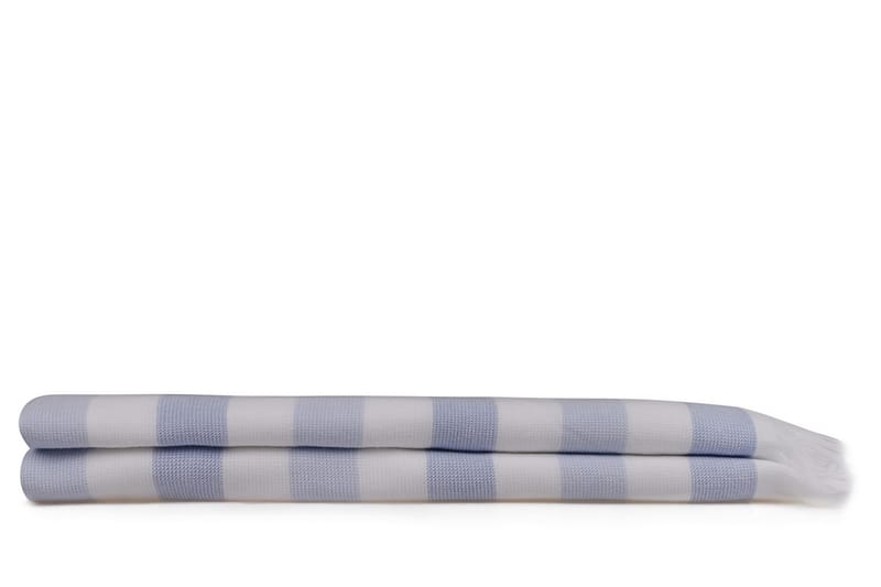 Strandhandduk Rhuddlan 2-pack - Blå/Vit - Textil & mattor - Badrumstextil