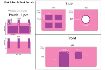 Sänggardin Bourdall - Flerfärgad - Textil & mattor - Barntextilier - Barngardiner