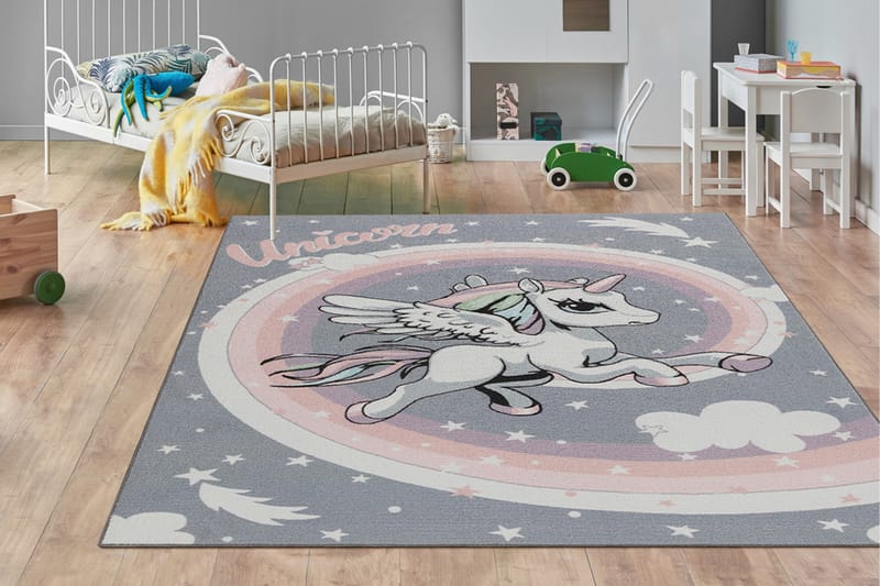 Play Barnmatta 140x200 cm - Flerfärgad - Textil & mattor - Barntextilier - Lekmatta & matta barnrum