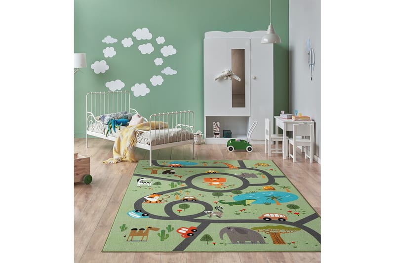 Play Barnmatta 140x200 cm - Grön - Textil & mattor - Barntextilier - Lekmatta & matta barnrum