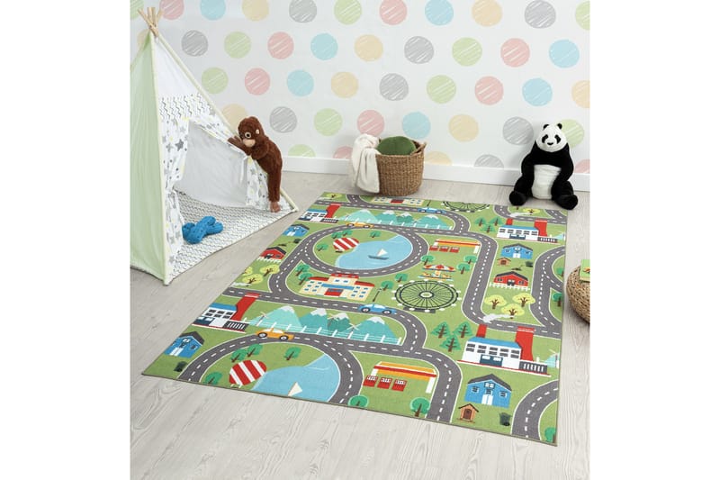 Play Barnmatta 140x200 cm - Grön - Textil & mattor - Barntextilier - Lekmatta & matta barnrum