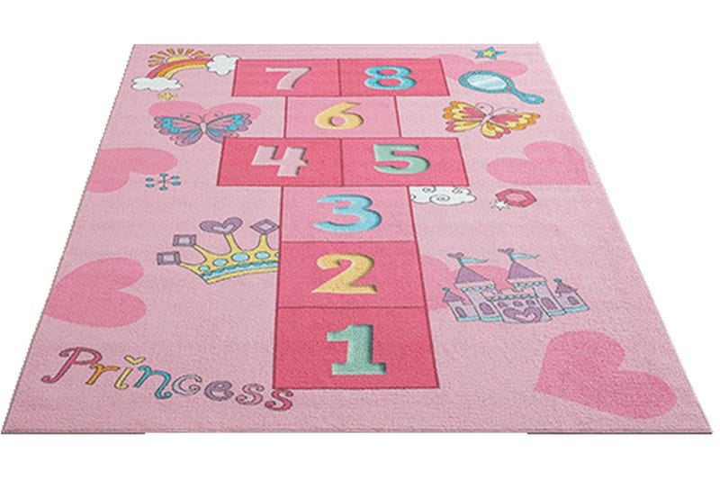 Play Barnmatta 140x200 cm - Rosa - Textil & mattor - Barntextilier - Lekmatta & matta barnrum