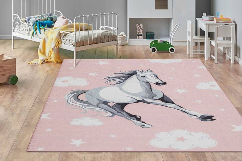 Play Barnmatta 160x230 cm - Rosa - Textil & mattor - Barntextilier - Lekmatta & matta barnrum
