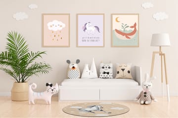 Play Barnmatta Rund 120 cm - Beige - Textil & mattor - Barntextilier - Lekmatta & matta barnrum