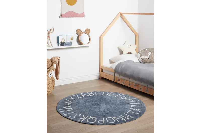 Barnmatta Vurgun - Blå, Vit - Textil & mattor - Barntextilier - Lekmatta & matta barnrum