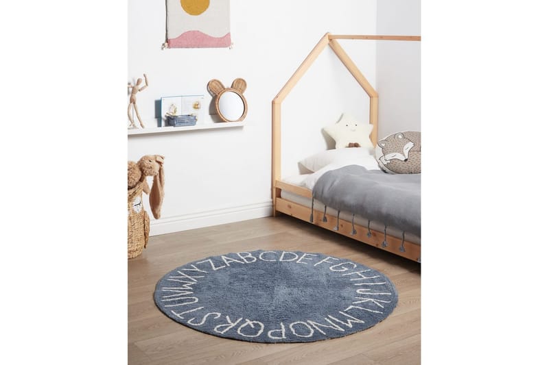 Barnmatta Vurgun - Blå, Vit - Textil & mattor - Barntextilier - Lekmatta & matta barnrum