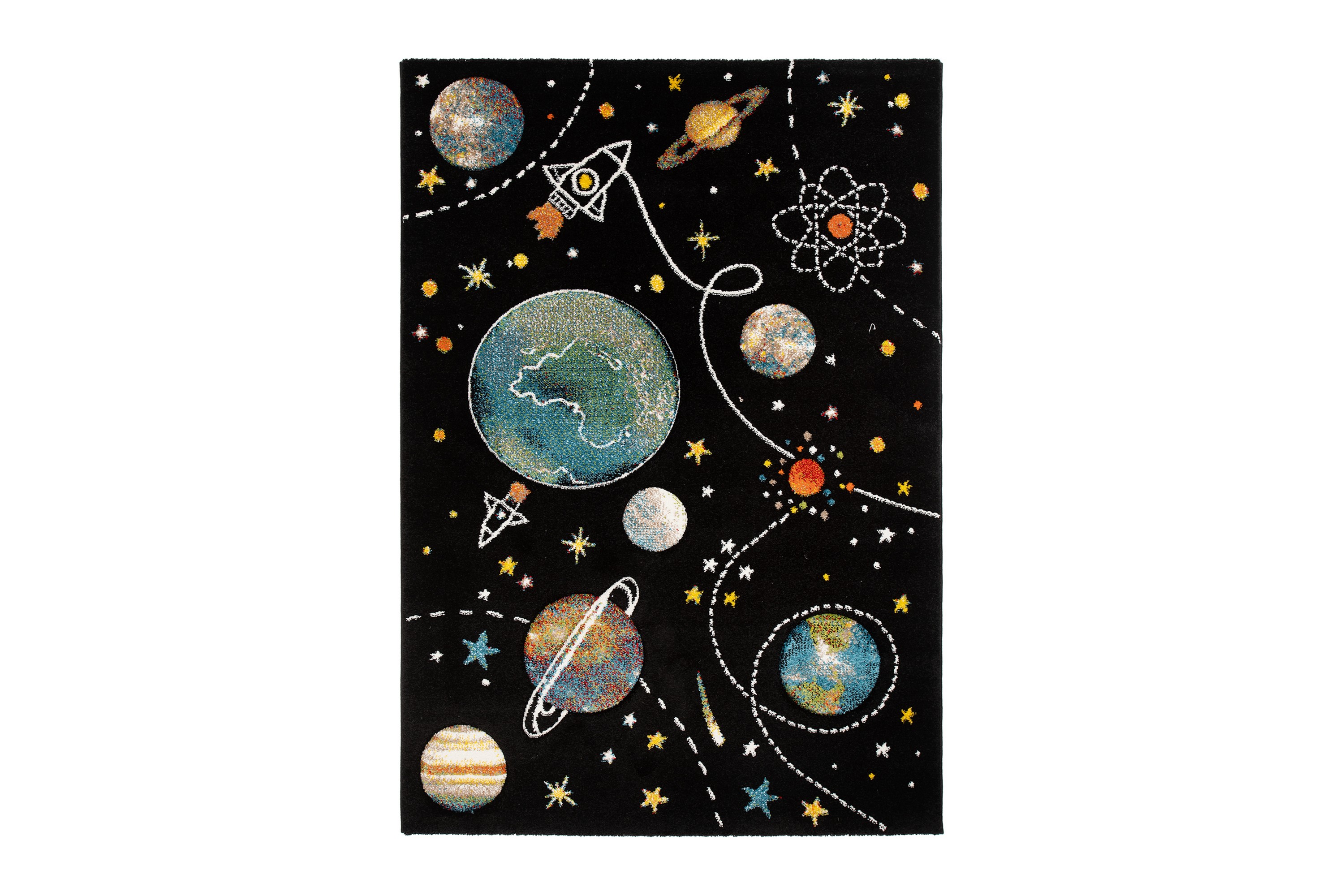 Atlas Matta 140x200 cm Svart