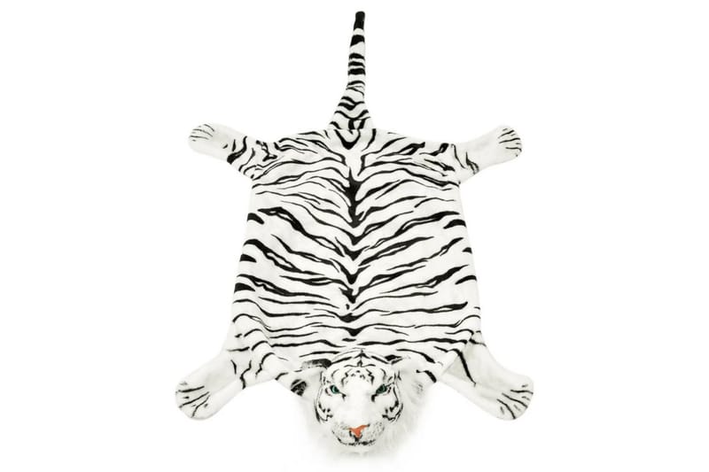 Tigermatta plysch 144 cm vit - Vit - Lekmatta & matta barnrum