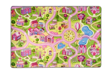 Trafikmatta Sweet town 95x133 cm Flerfärgad - Hestia - Textil & mattor - Barntextilier - Lekmatta & matta barnrum