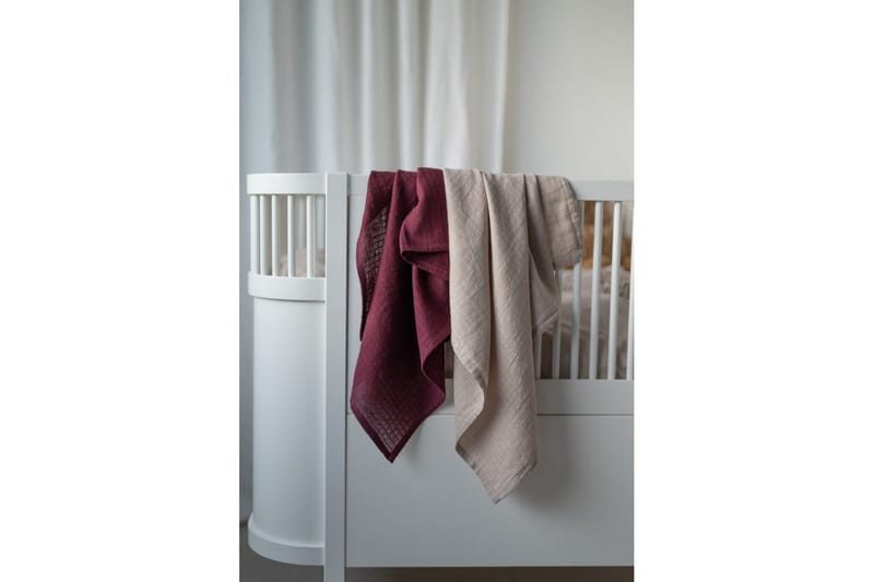 Muslinwrap 2-Pack - Sand/Plommon (70 x 70 cm) - Textil & mattor - Barntextilier - Barnfilt & babyfilt