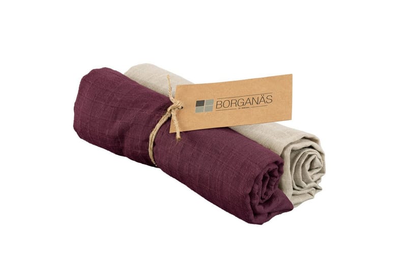 Muslinwrap 2-Pack - Sand/Plommon (70 x 70 cm) - Textil & mattor - Barntextilier - Barnfilt & babyfilt