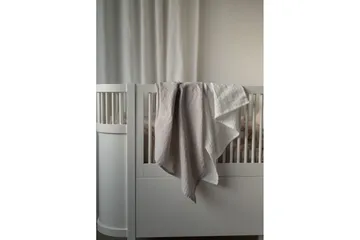Muslinwrap 2-Pack - Vit/Grå (110 x 110 cm) - Textil & mattor - Filt & pläd
