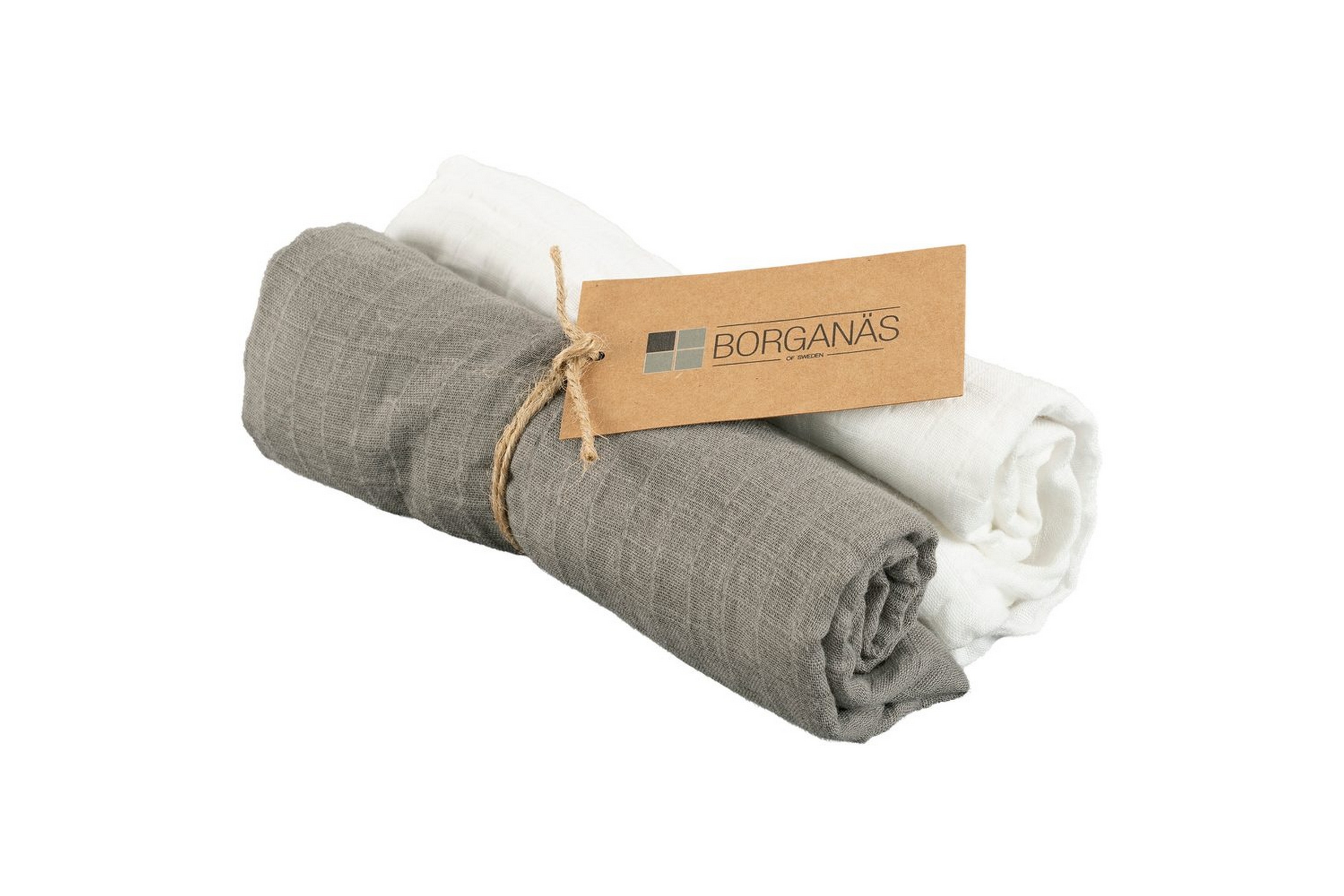 Muslinwrap 70 x 70 cm 2-Pack MörkgråMörkgrå