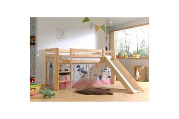 Pino Barngardiner 140 cm - Vit||Rosa - Textil & mattor - Barntextilier - Barngardiner