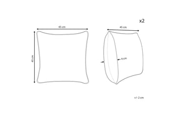 Prydnadskuddar Loralai set om 2 - Textil & mattor - Barntextilier - Barnkudde