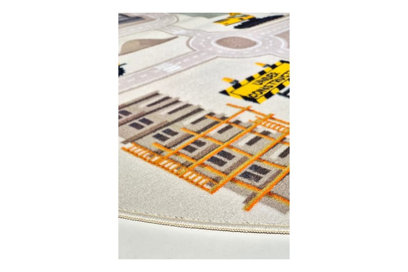 Rajender Barnmatta 120x120 cm Rund - Linne - Textil & mattor - Barntextilier - Lekmatta & matta barnrum