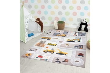 Rajender Barnmatta 140x200 cm Rektangulär - Linne - Textil & mattor - Barntextilier - Lekmatta & matta barnrum
