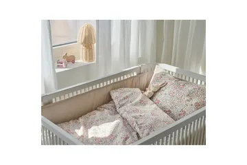 Påslakanset till Spjälsäng 2-Dels Floret Sand - Brun - Textil & mattor - Sängkläder - Täcke