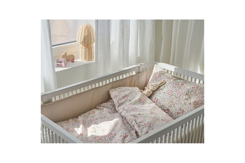 Påslakanset till Spjälsäng 2-Dels Floret Sand - Brun - Textil & mattor - Sängkläder - Täcke