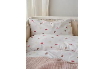 Påslakanset till Spjälsäng 2-Dels Hjärtrud - beige - Textil & mattor - Sängkläder - Bäddset & påslakanset - Påslakanset enkelsäng