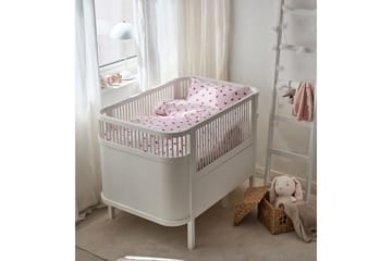 Påslakanset till Spjälsäng 2-Dels Hjärtrud - Rosa - Textil & mattor - Sängkläder - Täcke