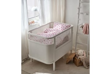 Påslakanset till Spjälsäng 2-Dels Hjärtrud - Rosa - Textil & mattor - Barntextilier - Sängkläder barn - Bäddset barn