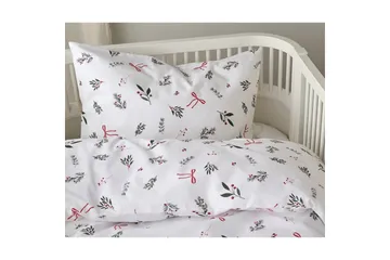 Påslakanset till Spjälsäng 2-Dels Julkvisten Röd - Röd - Textil & mattor - Sängkläder - Täcke